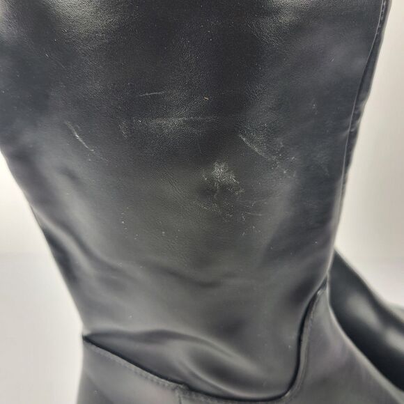 Nine West Women's Zip Up Knee High Fashion Boots Black Size 7.5M - Picture 10 of 16